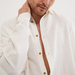 Fabian Oversize Shirt // White (L)