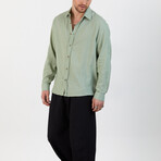 Milton Oversize Shirt // Aqua Green (L)
