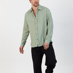 Milton Oversize Shirt // Aqua Green (S)