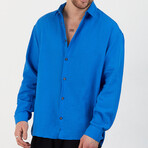 Chase Oversize Shirt // Blue (L)