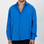 Chase Oversize Shirt // Blue (L)