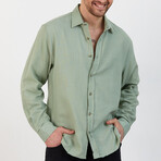 Milton Oversize Shirt // Aqua Green (L)