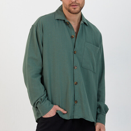 Howard Oversize Shirt // Khaki (S)