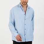Vincent Oversize Shirt // Light Blue (XL)