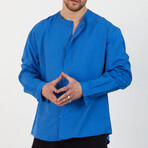 Clarence Oversize Shirt // Blue (XL)