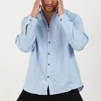 Vincent Oversize Shirt // Light Blue (XL)