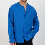 Clarence Oversize Shirt // Blue (L)