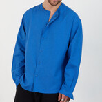 Clarence Oversize Shirt // Blue (L)