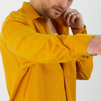 Phillip Oversize Shirt // Mustard (XL)