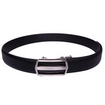 Genuine Leather Automatic Buckle Ratchet Dress Belts // Black (32-34)