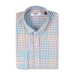 Jason Button-Down Shirt // Blue + Brown (XL)