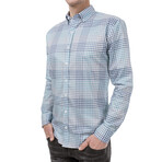 Tyson Button-Down Shirt // Blue + Gray (M)