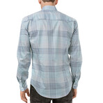 Tyson Button-Down Shirt // Blue + Gray (M)