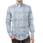 Tyson Button-Down Shirt // Blue + Gray (M)