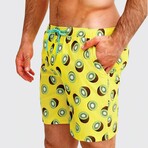Classic Swim Shorts // Yellow Kiwi (L)