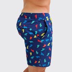 Resort Swim Shorts // Surf Fin (L)