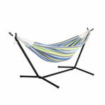 Double Hammock + Stand Combo // Garden Stripe