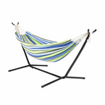 Double Hammock + Stand Combo // Garden Stripe