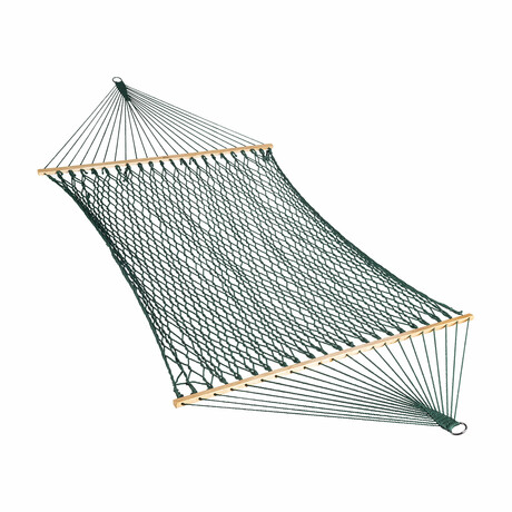 Classic Cotton Rope Hammock // Green Rope