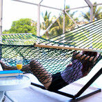 Classic Cotton Rope Hammock // Green Rope