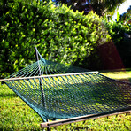 Classic Cotton Rope Hammock // Green Rope