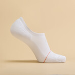 Men's No-Show Socks // White (XL)