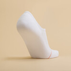 Men's No-Show Socks // White (XL)