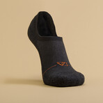 Men's No-Show Socks // Charcoal (S)