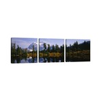 Reflection of Trees and Mountains in a Lake, Mount Shuksan, North Cascades National Park