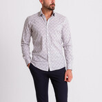 Kian Shirt // White + Dark Blue (M)