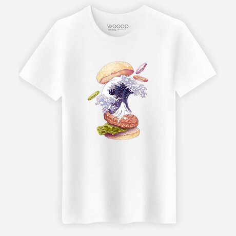 Kanagawa Burger T-Shirt // White (Small)