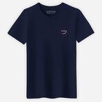 Daddy Cool Coeur T-Shirt // Navy (Small)