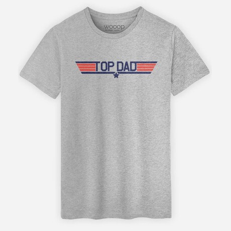 Top Dad T-Shirt // Gray (Small)