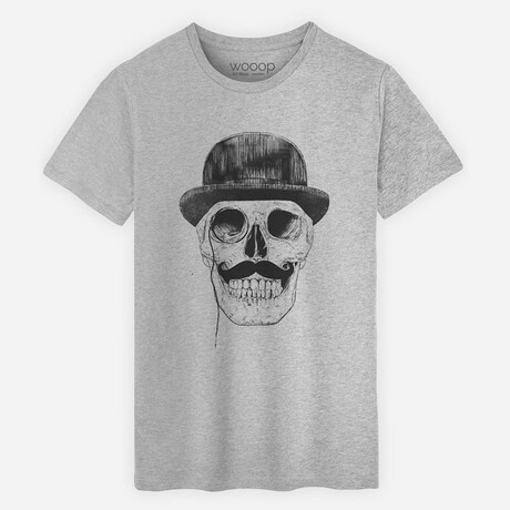 Gentlemen Never Die T-Shirt // Gray (Large)