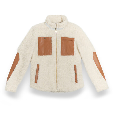 The Deep Shag Sherpa // Cream + Tan (S)