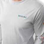 A Jolt To Boring Šalta Long Sleeve T-Shirt // White (2XL)