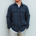 Road Runner Poppy Flannel Jacket // Charcoal (L)