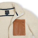 The Deep Shag Sherpa // Cream + Tan (2XL)