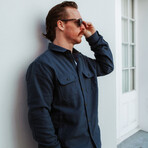 Road Runner Poppy Flannel Jacket // Charcoal (L)