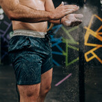 Friends In Hiding Relaxpos Swim Trunks // Indigo (XL)