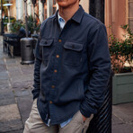 Road Runner Poppy Flannel Jacket // Charcoal (L)