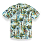 The Take Over Viscose Button Up // Green (2XL)