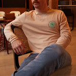 Eye See A Succulent Šalta Long Sleeve T-Shirt // Champagne (2XL)