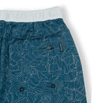 Friends In Hiding Relaxpos Swim Trunks // Indigo (XL)