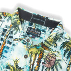 The Take Over Viscose Button Up // Green (2XL)