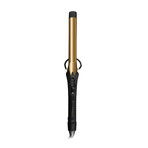 24K Gold Hair Style Stix Long Spring Curling Iron // Black (1.5")