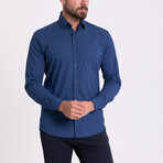 Dewey Shirt // Indigo + Blue (M)