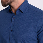 Dewey Shirt // Indigo + Blue (M)