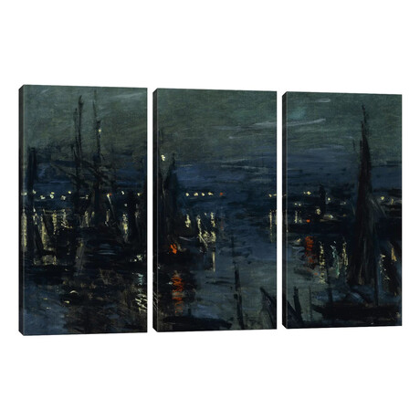 The Port of Le Havre, Night Effect (Le Port de Havre, effet du Nuit), 1873  by Claude Monet