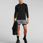 Vapor Long Sleeve Tee // Deepest Black (L)